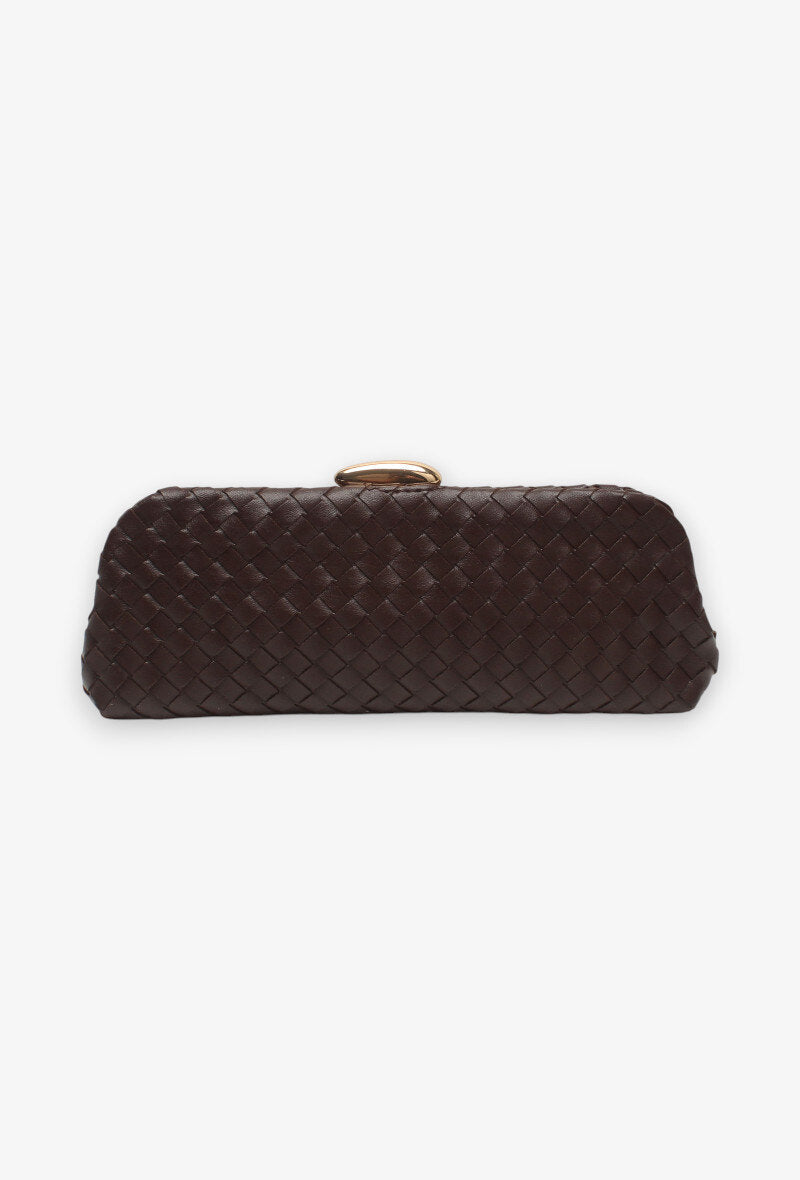 Πλεκτό Clutch Με Αλυσίδα 26873