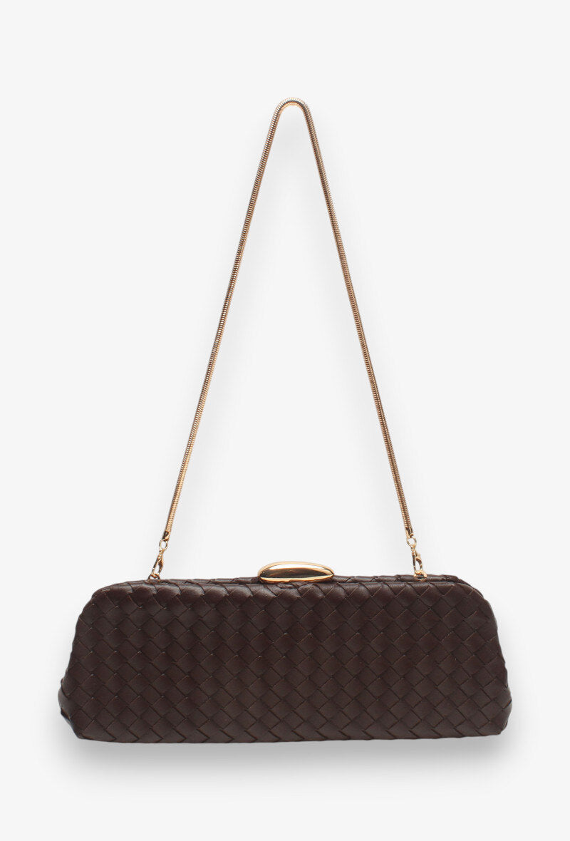 Πλεκτό Clutch Με Αλυσίδα 26873